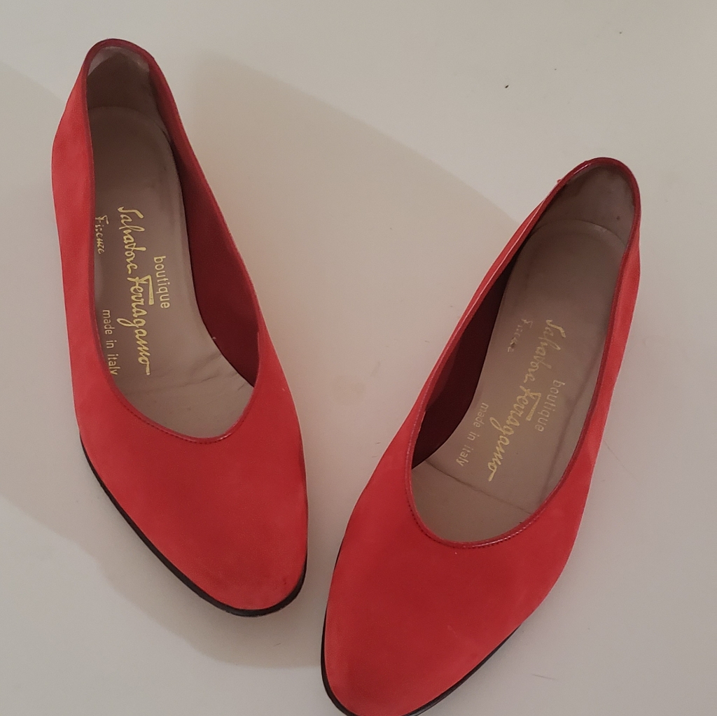 Original Salvatore Ferragamo Red Shoes